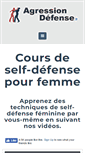Mobile Screenshot of agressiondefense.fr